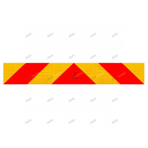 Задний опознавательный знак для грузовика 1130 х 132 мм (металл) RF