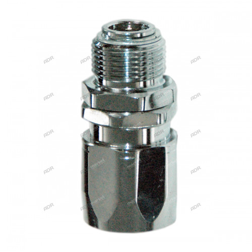 Фитинг поворотный с наружней резьбой 3/4" (на рукав 19)